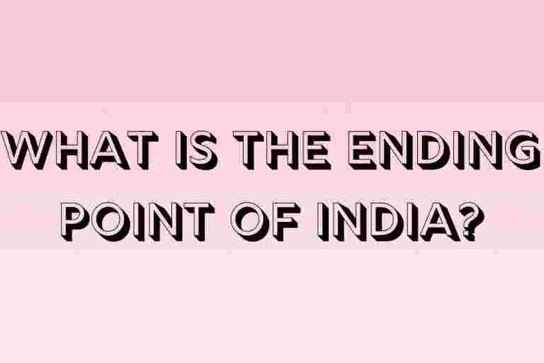 ending point of India